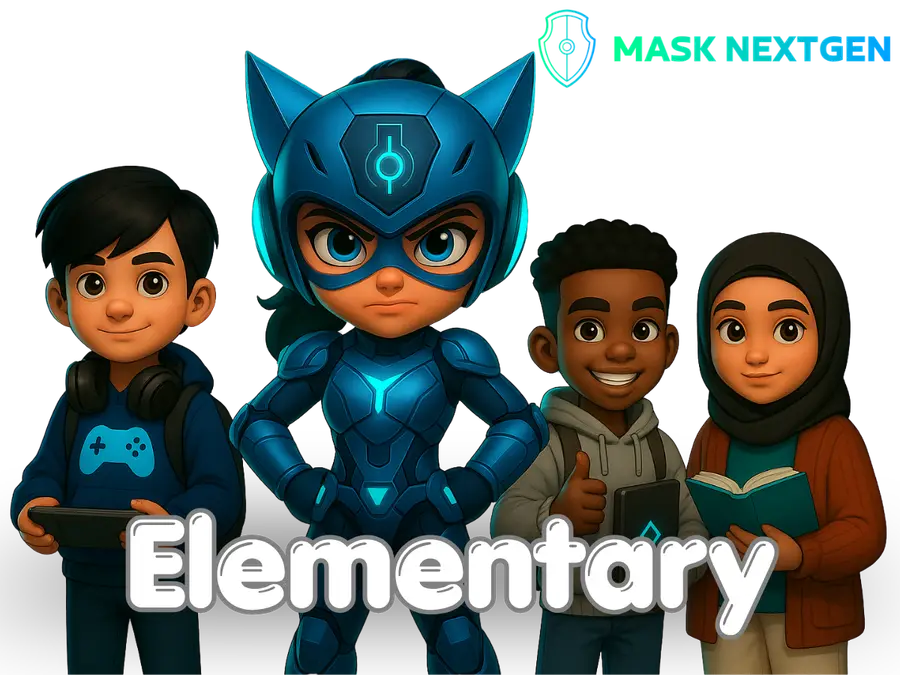 Younger students in the MASK NextGen curriculum